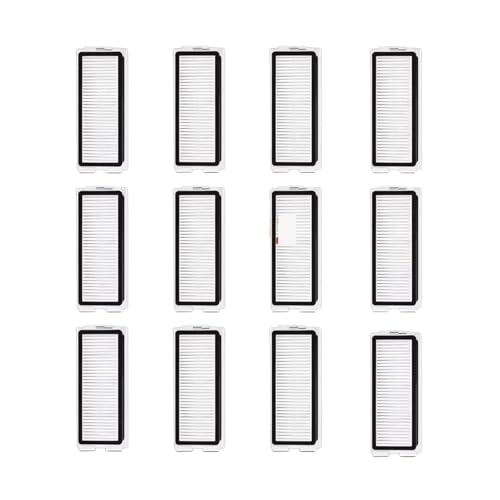 Hauptseitenbürste, Wischtuch, Staubbeutel, Kompatibel Mit JONR, P20 Pro/T5 Pro Roboter-Staubsauger, Teile-Zubehör-Kits(Filter-12PCS) von CFBKPUGN