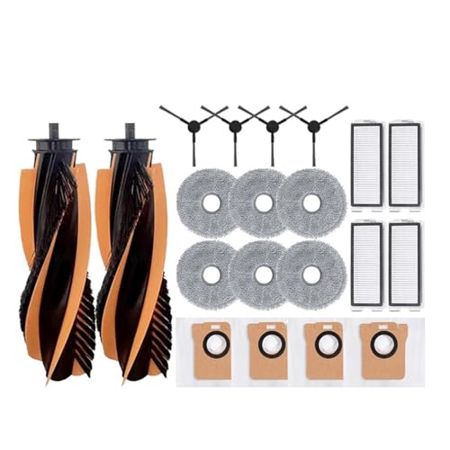 Hauptseitenbürste Hepa-Filter Mopptuchteile, Kompatibel For JONR,P20 PRO Roboterstaubsaugerzubehör(20PCS) von CFBKPUGN