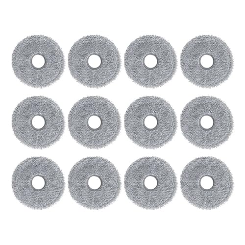 Hauptseitenbürstenfilter-Mopptuchteile, Kompatibel Mit JONR, P20 PRO Roboter-Staubsaugerzubehör(Mop Cloth-12PCS) von CFBKPUGN