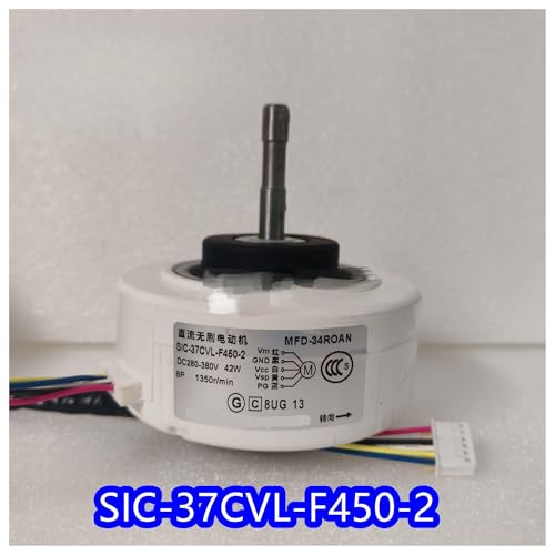 Inverter-Gleichstrom-Lüftermotor For Klimaanlagen, Kompatibel Mit Fujitsu 8104CG MFD-34ROM (ARW40G8P42FG), SIC-37CVL-F450-2 Lüftermotor MFD-34R0AN(SIC-37CVL-F450-2) von CFBKPUGN