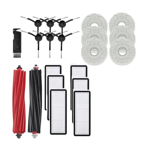Rollen-Seitenbürste, Hepa-Filter, Wischtuch, Lappen, Staubbeutel, Teile, Kompatibel Mit Xiaomi, Kompatibel Mit Roborock, P10S Pro, Ersatz For Roboterstaubsauger(21pcs) von CFBKPUGN