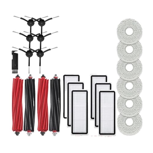 Rollen-Seitenbürste, Hepa-Filter, Wischtuch, Lappen, Staubbeutel, Teile, Kompatibel Mit Xiaomi, Kompatibel Mit Roborock, P10S Pro, Ersatz For Roboterstaubsauger(23PCS) von CFBKPUGN