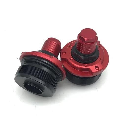 CFCKHPTHAZ 40-mm-Schraubensatz Zur Einstellung Der Federvorspannung Für Vorderradgabel Für Y&amaha MT15 ABS XSR155 (2019–2023) Lenkungsdämpfer(Red) von CFCKHPTHAZ