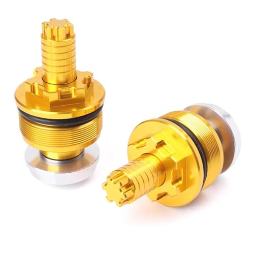 CFCKHPTHAZ 41 Mm CNC-Aluminium Für Y&amaha YZF R25 R3 Stoßdämpferschraube, Abdeckkappe, Vorspannungsversteller, Gabelschrauben Lenkungsdämpfer(3) von CFCKHPTHAZ