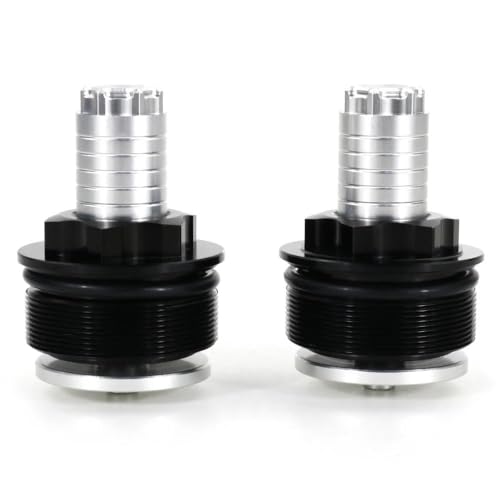 CFCKHPTHAZ 41 Mm Einstellschraubenkappen Für Die Gabelvorspannung Für Y&amaha DT125 FZ07 MT07 XSR700 FZ6R FZS60 MTM690 WR125 XJ6 XJR400 XVS1100 R3 Lenkungsdämpfer(2) von CFCKHPTHAZ