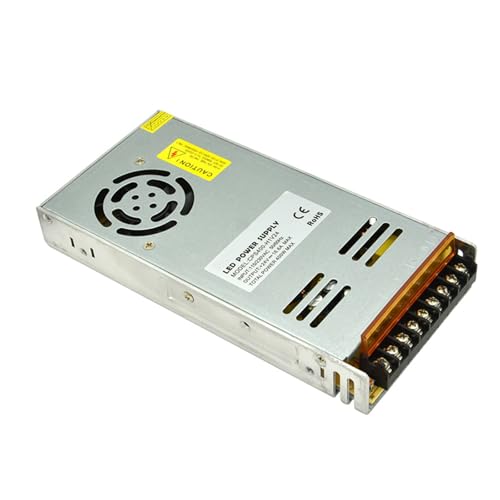 24 Volt 400W Power Supply Unit LED Driver 24VDC 16A AC 110V 220V to 24V DC Transformer for LED Strip Light 24V Indoor(No Logo,90-135V AC_24V DC_400W) von CFCPLVMUD