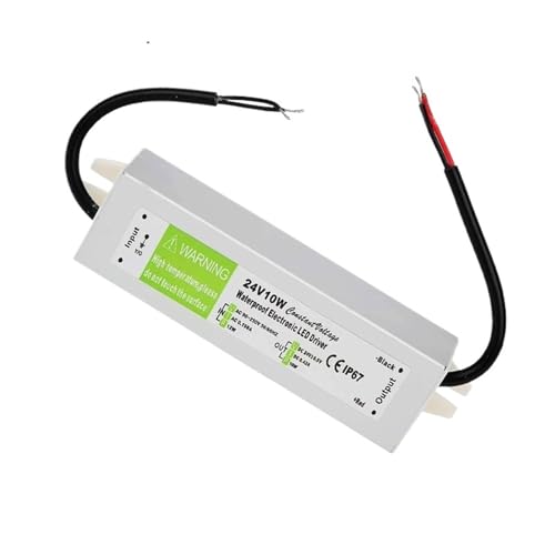 90-250V AC to DC 24V 10W 0.42A Lighting Transformer LED Drive Adapter Aluminum IP67 Outdoor Waterproof Switching Power Supply von CFCPLVMUD