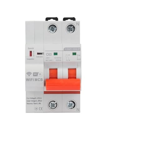 CFCPLVMUD 2P Smart Circuit Breaker WiFi Short Circuit Protection Timed Smart Reclosing Switch Remote Control(20A) von CFCPLVMUD