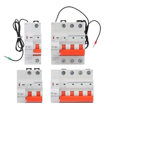 CFCPLVMUD 2P3P4P WiFi Smart Circuit Breaker Short Circuit Protection Timed Smart Reclosing Switch Remote Control(1P,32A) von CFCPLVMUD