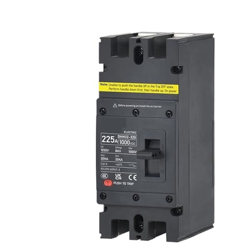 CFCPLVMUD DC MCCB Case Circuit Breaker 2P 12V 24V 1000V 1500V 100A 200A 250A 400A 630A Battery Photovoltaic System Protector(160A DC12V-1000V) von CFCPLVMUD