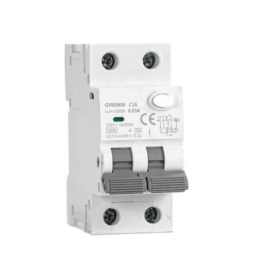 CFCPLVMUD GYR9NM Type A RCBO 2P 4P Magnetic Residual Current Circuit Breaker with Over Current Protection 10A 16A 25A 32A 40A 30mA(2P 25A 30mA) von CFCPLVMUD