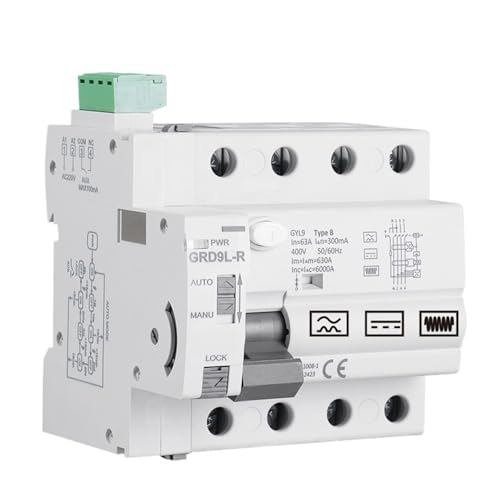 CFCPLVMUD Self Recloser Control Mode with Type B RCD Special for Car Charging Station Use DC Current Smart Breaker(Type B-4P-40A-100mA) von CFCPLVMUD