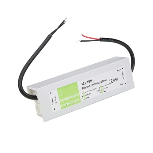 Lighting Transformer 90-250V AC to DC 12V 15W 1.25A LED Driver Adapter Aluminum IP67 Outdoor Waterproof Switching Power Supply von CFCPLVMUD