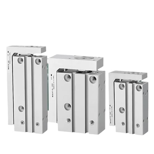 MXH/HLH Rail Cylinder MXH6 MXH10 MXH16 MXH20 Type Precision Pneumatic Cylinder Linear Side Rail Guide Rod Cylinder MXH6-10(Stroke 10mm,MXH10) von CFCPLVMUD