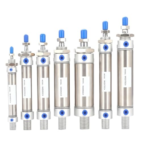 Pneumatikzylinder aus Edelstahl mit Doppelwirkung MA-Typ mit Magnet, 16/20/25/32/40 mm Bohrung 25/50/75/100/125/150/175 mm Hub-Pneumatikzylinder (Hub 100 mm) von CFCPLVMUD