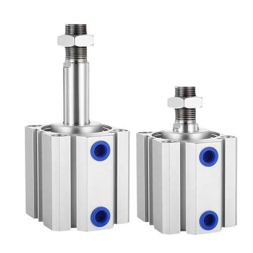 SDA B-Serie Außengewinde Bohrung 12 16 20 25 32 40 50 63 80 mm Hub 5 10 20 25 30 40 45 50 mm Luft Pneumatischer Kompakter Dünner Zylinder(Stroke 20mm,Bore 20mm) von CFCPLVMUD