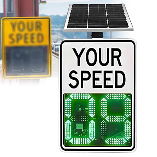20 X 27 Zoll Solar-Radar-Geschwindigkeitsschilder, LED-Digital-Radar-Geschwindigkeitsbegrenzungsschild Mit Solarbetrieb, Einstellbare Geschwindigkeitsbegrenzung, LED-Geschwindigkeitsanzeigeschild von CFDZCP
