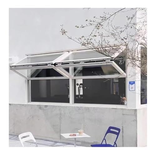 Bündig Montiertes Konzessionsfenster, Food Truck Service Aus Aluminiumlegierung Mit Stabilen Scharnieren, 80°-Schiebefenster(65x70 cm) von CFDZCP