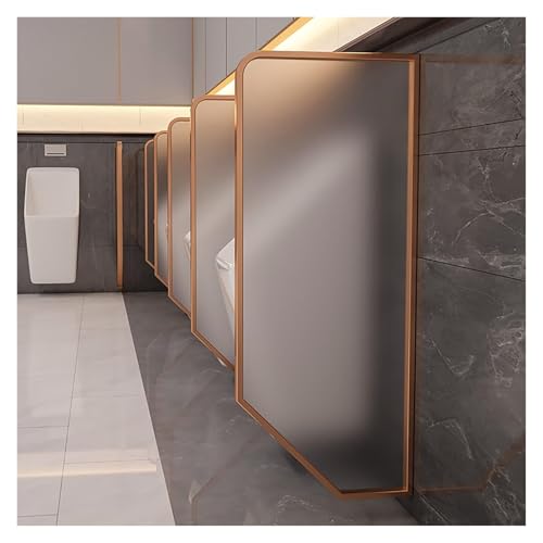 WC Trennwand Hochwertige Toiletten-Sichtschutzwand, Milchglas-Sichtschutz For Urinale, Glastrennwand For Urinale In Hotels Und Einkaufszentren, Fest Und Stabil, Leicht Zu Reinigen(Rose Gold,2pcs) von CFDZCP