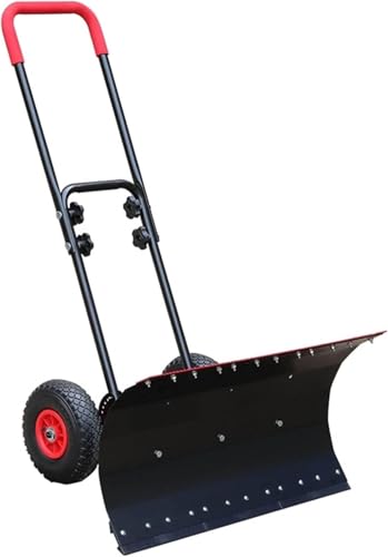 schneeschaufel Hochleistungs-Schneepflug, Schneeschaufel Mit Rädern, Schneeräumschaufel, Verstellbarer Griff, Umkehrbare Schaufeloberfläche, Geeignet for Schneeräumung, Eisentfernung Usw von CFDZCP