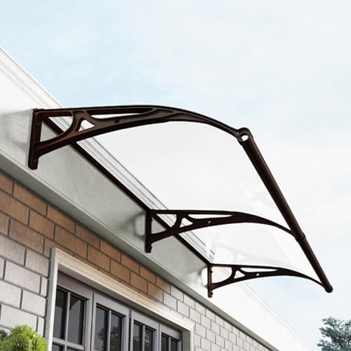 türmarkisen Außen Fenstermarkise, Türvordach, Terrassenmarkise, Dachtraufe Aus Polycarbonat, UV- Und Schneeschutz, (80 * 120cm) von CFDZCP