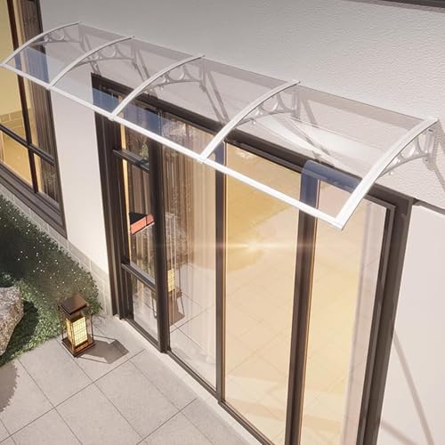 türmarkisen Außen Regenfestes Vordach for Die Haustür Im Freien, Dachplatten Aus Polycarbonat, Regenfeste Markise for Fenster Und Veranda, UV- Und Schneefest,(- 120x120cm/47 x47) von CFDZCP