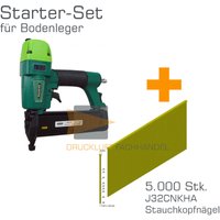 CFG - aktion Prebena Druckluftnagler 2XR-J50 + J32CNKHA Stauchkopfnägel - Starter-Set für Bodenleger von CFG