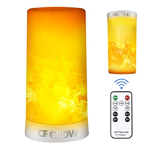 LED Flamme Lampe,Fernbedienung LED Flammeneffekt Kerzen Licht Tragbare USB Wiederaufladbar Tischleuchte Deckenlampen mit magnetischer Basis flackernde Flamme für Weihnachten/Halloween/Party/Heim/Höhe LED Flamme Lampe,Fernbedienung LED Flammeneffekt Kerzen Licht Tragbare USB Wiederaufladbar Tischleuchte Deckenlampen mit magnetischer Basis flackernde Flamme für Weihnachten/Halloween/Party/Heim/Höhe von CFGROW