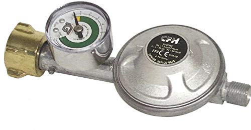 CFH® Gas Druckregler + Füllstandsanzeige Manometer 50 mbar Druckminderer DRF 465 von CFH