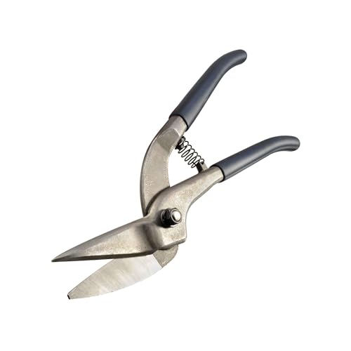 CFH Blechschere BS 766 – gerade Schnitte in stärkeren Metallblechen bis 1,2 mm, robuste Ausführung mit Softgrip-Griffen, selbstöffnend, ideal für Werkstatt-, Dachdecker- und Installationsarbeiten von CFH