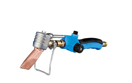 CFH Kupferlötkolben KL 143 - Premium Hammer Gas Lötkolben mit 240 g Kupferkolben, Lötbrenner mit Piezozündung, Lötgerät zum Weichlöten an Dachrinnen, Kupferblechen und verzinkten Stahlblechen von CFH