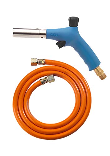 CFH Profi Man PZ 2000 - Leistungsstarkes Handlötgerät mit Piezozündung, Lötbrenner, Gas Lötkolben inkl. 1,5 m Gasschlauch 3/8" und drehbarem Sicherheitsanschluss 3/8" CFH Profi Man PZ 2000 - Leistungsstarkes Handlötgerät mit Piezozündung, Lötbrenner, Gas Lötkolben inkl. 1,5 m Gasschlauch 3/8" und drehbarem Sicherheitsanschluss 3/8" von CFH