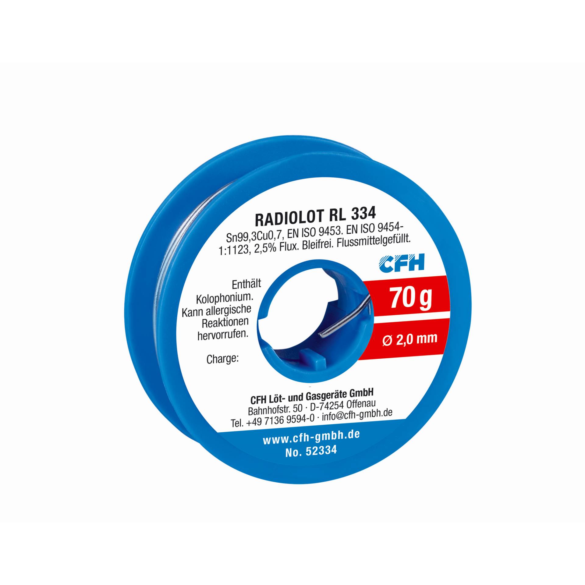 CFH Radiolot bleifrei RL 334 70 g CFH Radiolot bleifrei RL 334 70 g von CFH