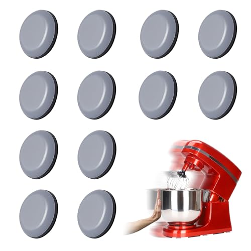 Gleiter für Küchengeräte, Gleitbrett Unsichtbares Gleiter Selbstklebend kompatibel mit Thermomix TM5 TM6/MCC Smart Küchenmaschine, Ninja Foodi Heißluftfritteuse AF400EU Kaffeevollautomaten (12 Stück) von CFHOOAY