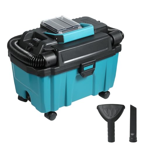 Akku-Nass-Trockensauger für Makita 21V Akku,10L Wassertank,2m-Schlauch,15kpa Tragbarer Werkstattsauger für Zuhause, Garage, Auto und Werkstatt (ohne Akku) von CFITANK