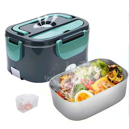 CFITANK Heiznapf 1,5 l 60 W Lunchbox elektrisch beheizter Fressnapf für warme Mahlzeiten 220 V 24 V 12 V Mikrowelle für Auto LKW Büro Heiznapf Zigarettenanzünder von CFITANK