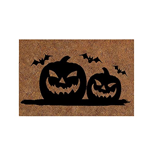 Halloween Deko Fußmatte Lustig Garden Haustürmatte Halloween Dekoration Teppich Personalisiert Outdoor Waschbar Halloween Fußmatte Willkommensmatten für Haustür,Lustige Fußmatten Draußen von CFJJ