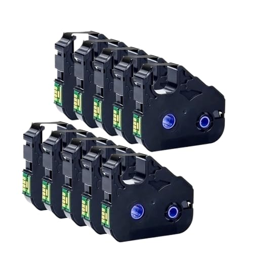 CFMIAWIC 5er- oder 10er-Pack kompatibles Farbband LB-200BK MK-RS100B Kompatibel mit ID-Drucker M-11C M-1STD M-1PRO Mk1000 Mk2000 Mk1500 MK2500(LB-200BK 10PCS) von CFMIAWIC