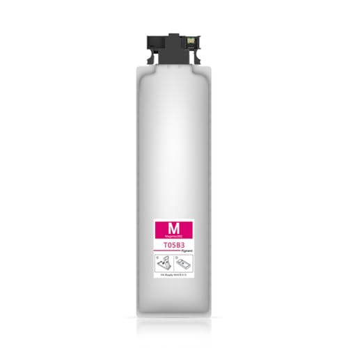 CFMIAWIC T05B kompatibler Tintenpaket mit Pigmenttinte für WF-C878R/C879R Drucker T05B1-T05B4 Tintenpatronenbeutel(1 Bag - Magenta) von CFMIAWIC
