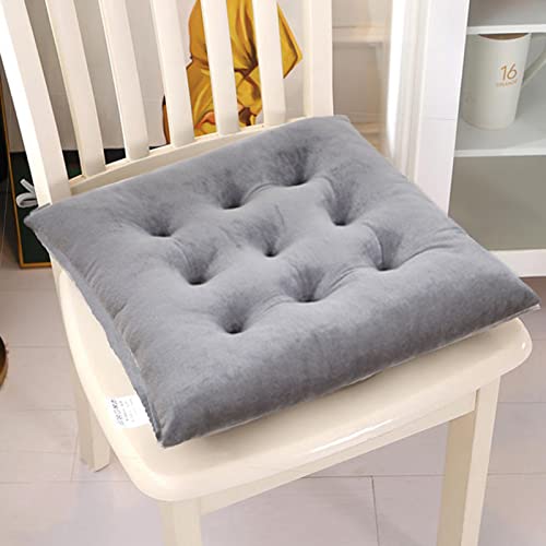 CFMZ Sitzpolster Stuhl 2er Set, Stuhlkissen 45x45 mit Bändern, Sitzkissen Outdoor, Waschbar Gartenkissen mit Bändern Bezug, Dauerhaft Multifunktional Stuhl Kissen Grau 1 CFMZ Sitzpolster Stuhl 2er Set, Stuhlkissen 45x45 mit Bändern, Sitzkissen Outdoor, Waschbar Gartenkissen mit Bändern Bezug, Dauerhaft Multifunktional Stuhl Kissen Grau 1 von CFMZ