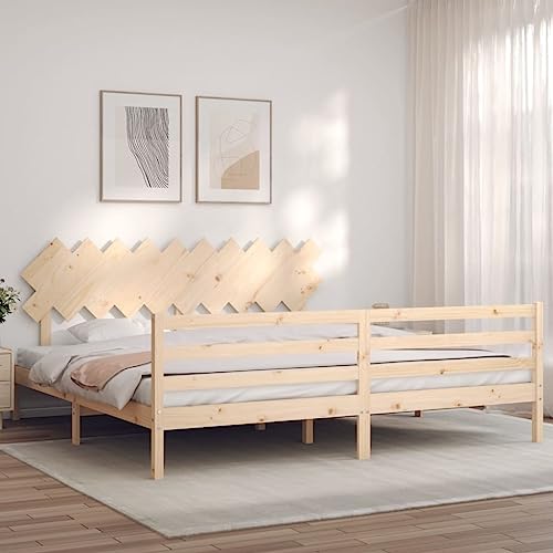 CFODOJ Betten & Zubehör,Betten & Bettrahmen-Home-Bettgestell ohne Matratze 200x200 cm Massivholz CFODOJ Betten & Zubehör,Betten & Bettrahmen-Home-Bettgestell ohne Matratze 200x200 cm Massivholz von CFODOJ