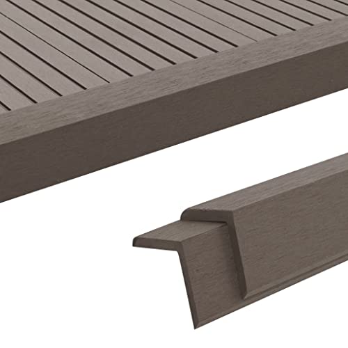 CFODOJ Hardware-Artikel: 5 Stück Terrassendielen-Winkelleisten WPC 170 cm Dunkelbraun CFODOJ Hardware-Artikel: 5 Stück Terrassendielen-Winkelleisten WPC 170 cm Dunkelbraun von CFODOJ