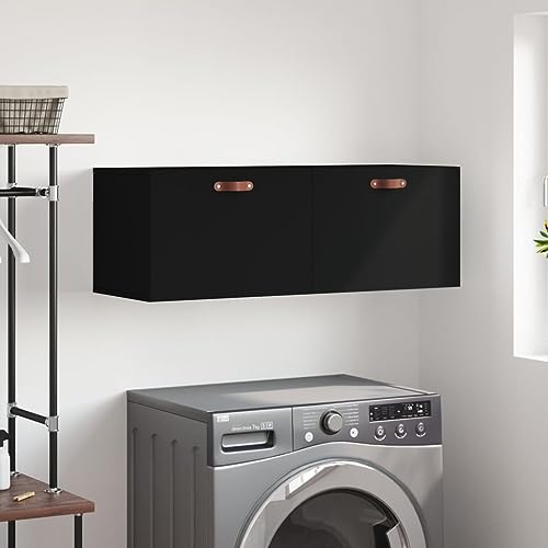 CFODOJ Haus & Garten, Möbel-Hängeschrank, schwarz, 100 x 36,5 x 35 cm, Holzwerkstoff CFODOJ Haus & Garten, Möbel-Hängeschrank, schwarz, 100 x 36,5 x 35 cm, Holzwerkstoff von CFODOJ