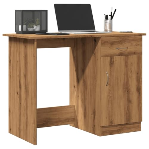 CFODOJ Haus & Garten, Möbel-Schreibtisch, Kunsteiche, 100 x 50 x 76 cm, Holzwerkstoff von CFODOJ