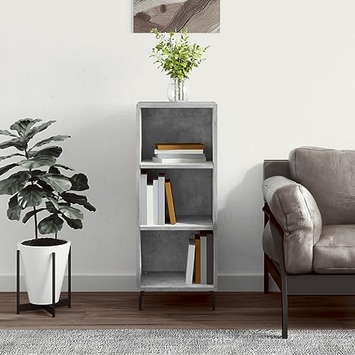 CFODOJ Haus & Garten, Möbel-Sideboard Betongrau 34,5x32,5x90 cm Holzwerkstoff von CFODOJ