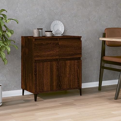CFODOJ Haus & Garten, Möbel-Sideboard Braun Eiche 60x35x70 cm Holzwerkstoff von CFODOJ