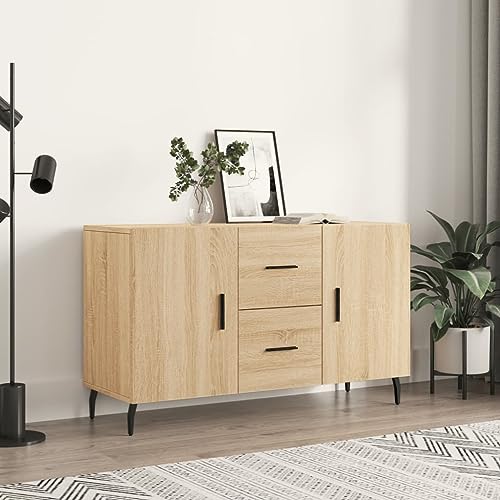 CFODOJ Haus & Garten, Möbel-Sideboard Sonoma Eiche 100x36x60 cm Holzwerkstoff von CFODOJ