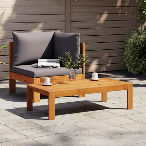 CFODOJ Haus & Garten, Möbel: 2-teiliges Gartensofa-Set mit Kissen, Massivholz, Akazie von CFODOJ