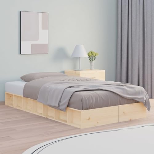 CFODOJ Haus & Garten Möbelbett Bettgestell ohne Matratze 100x200 cm Massivholz von CFODOJ