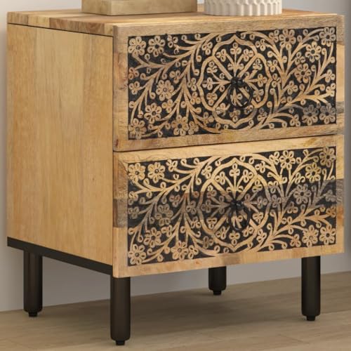 CFODOJ Home & Garden,Furniture-Bedside Cabinet 40x33x46cm Massivholz Mango CFODOJ Home & Garden,Furniture-Bedside Cabinet 40x33x46cm Massivholz Mango von CFODOJ
